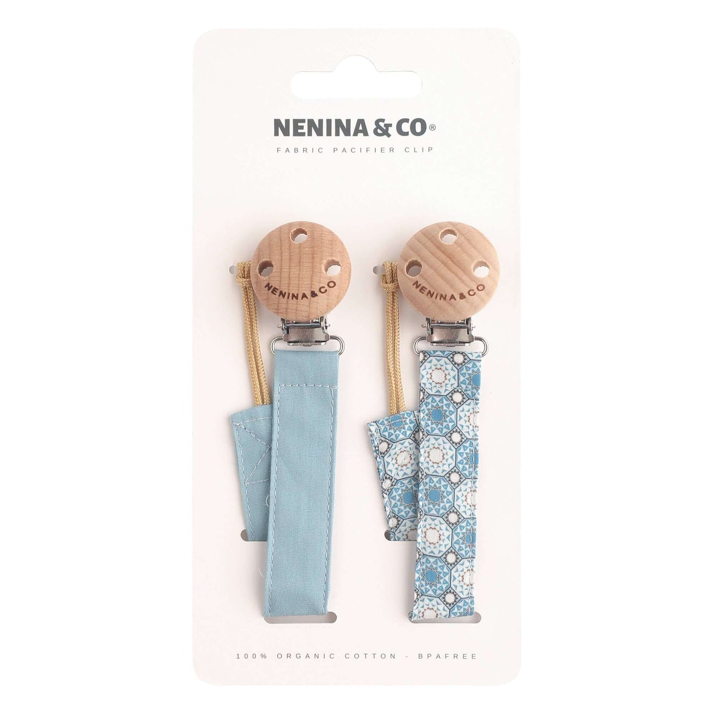 Kit de Biberón y Chupete Clásico con Chupeteros de Algodón para Bebé Recién Nacido | Nenina & Co