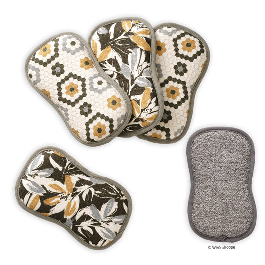 Leaf Tiles Scrubbie Set