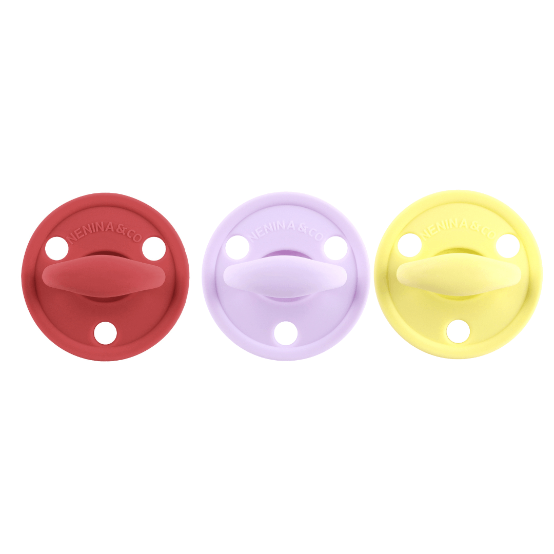 Chupete DIAMOND By Nenina & Co New Rojo, Lila y Amarillo