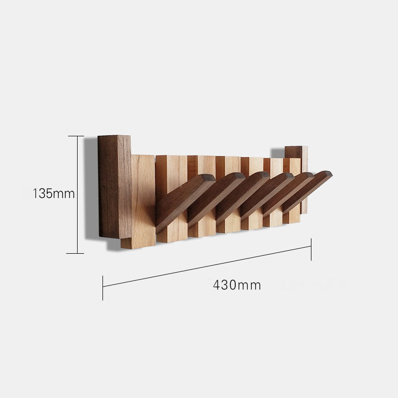 Perchero de pared en madera - Colgadores plegables