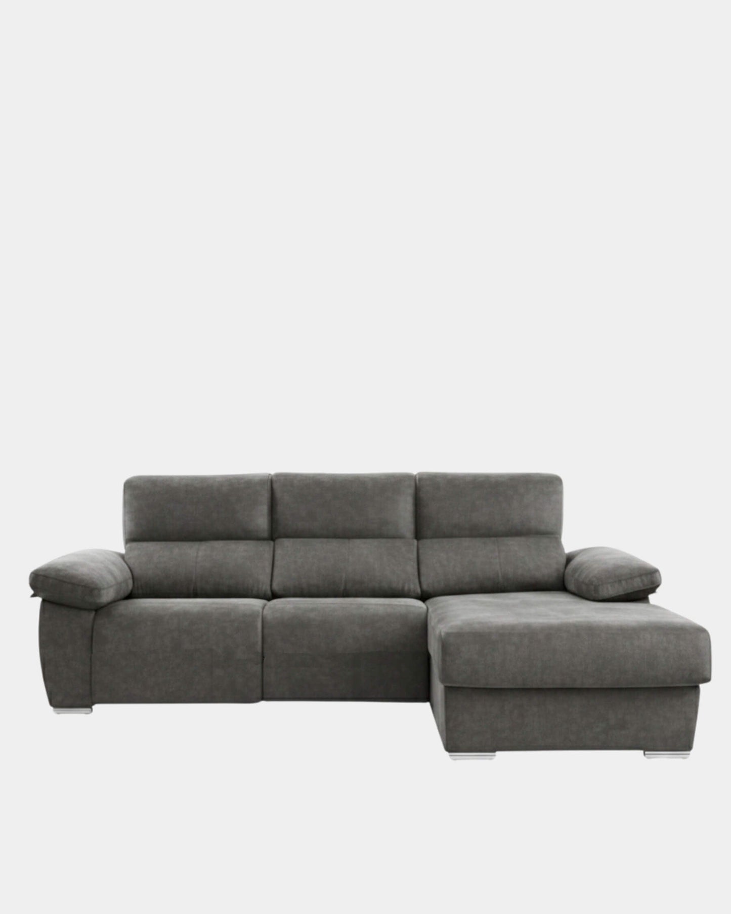 Sofá Chaiselongue Letti gris