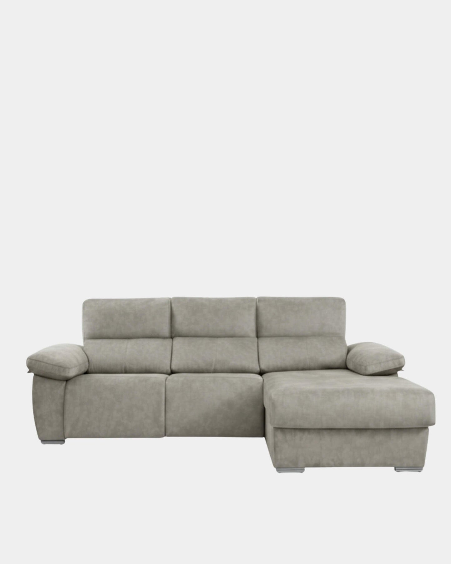 Sofá Chaiselongue Letti Salvador gris