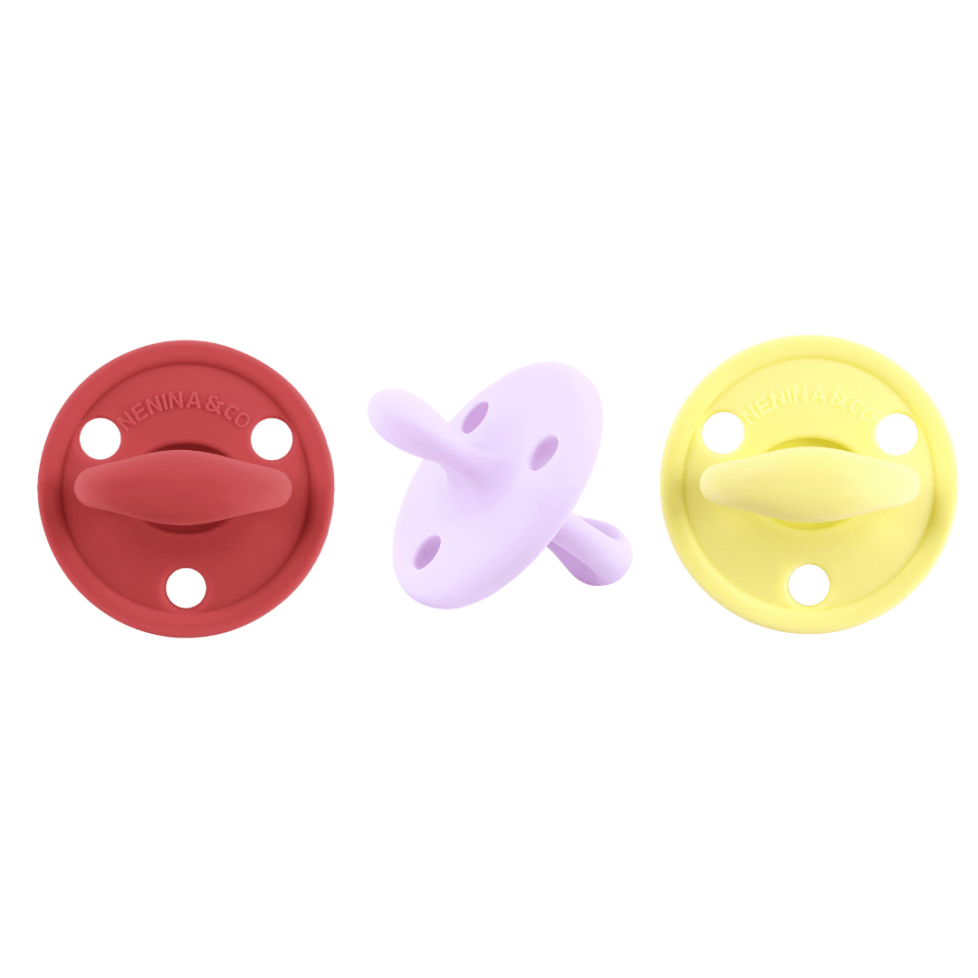 Chupete DIAMOND By Nenina & Co New Rojo, Lila y Amarillo