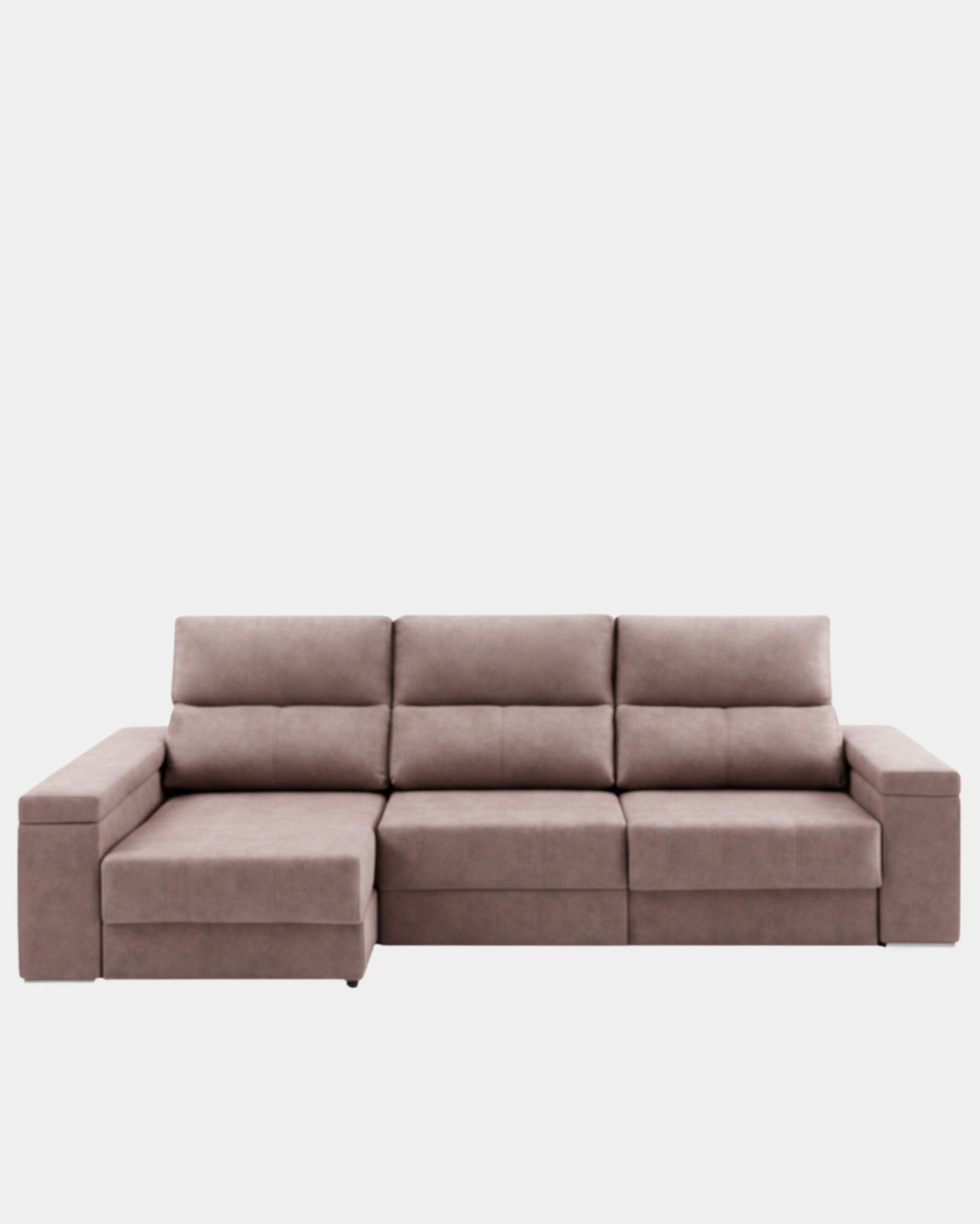 Sofá Chaiselongue Amare Salvador gris visón