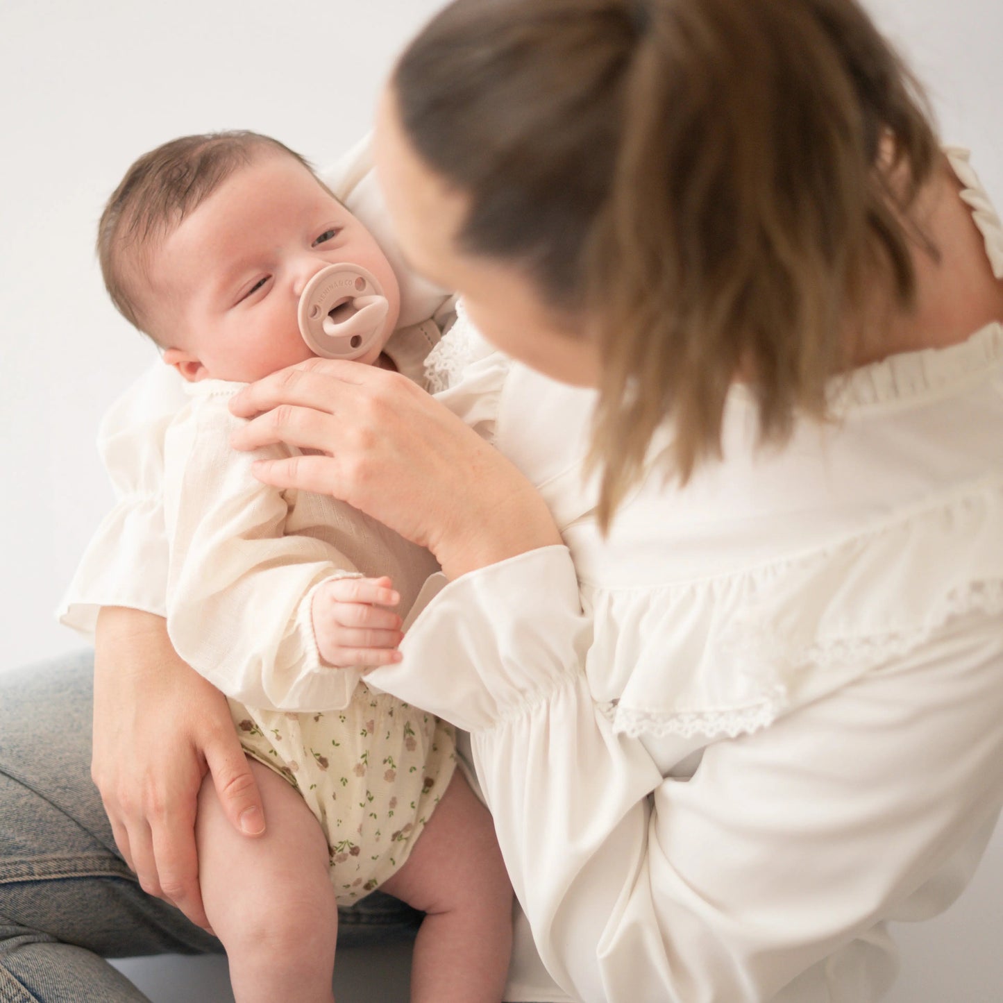 Chupete DIAMOND Nenina & Co Rosa y Rosa Pálido | Silicona Orgánica para Bebé +12 Meses