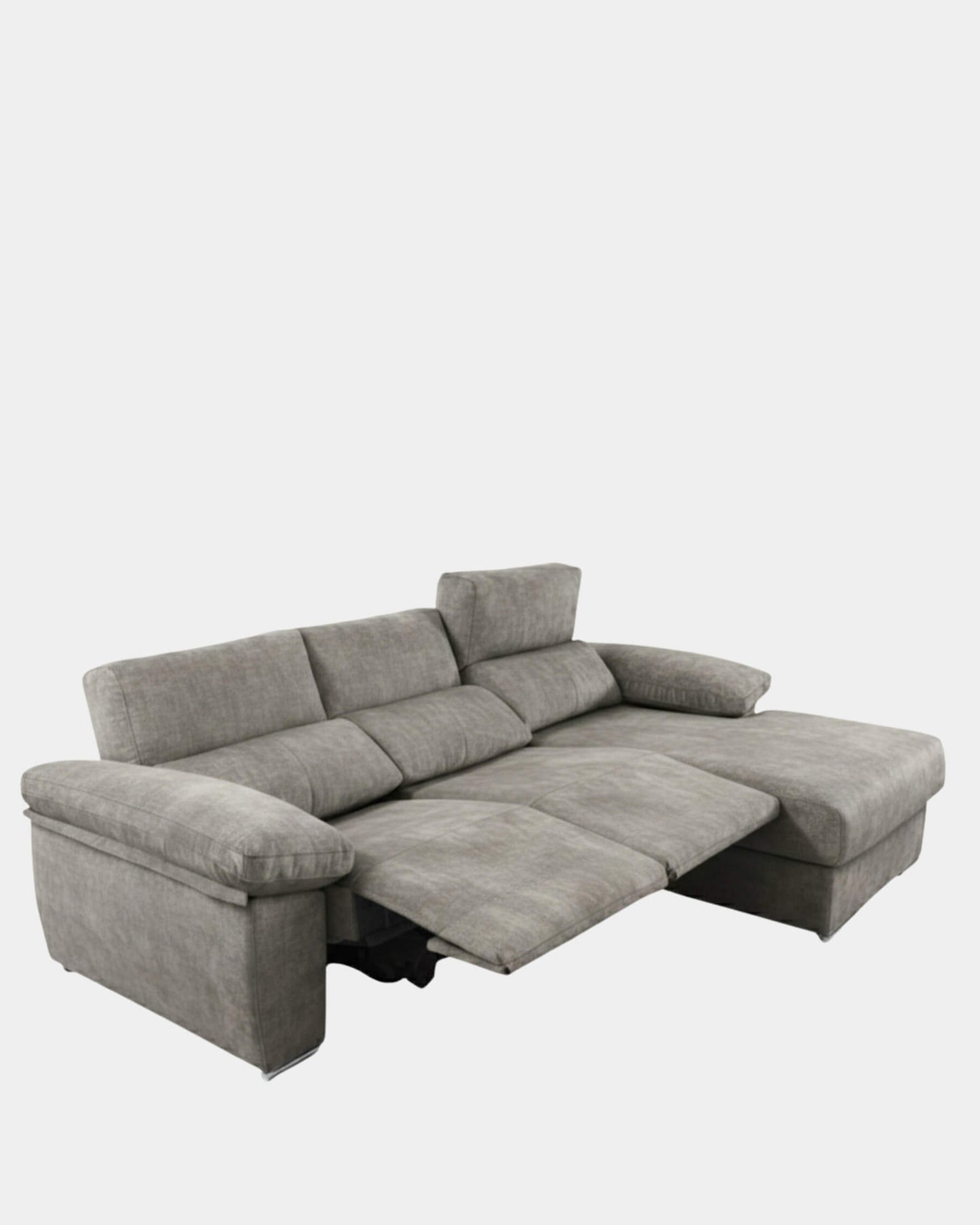 Sofá Chaiselongue Letti Salvador gris