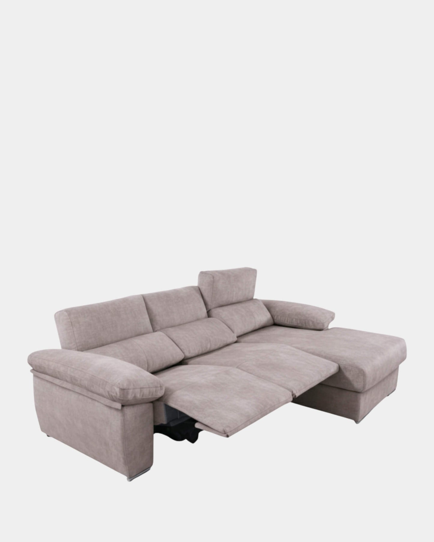 Sofá Chaiselongue Letti Salvador gris visón