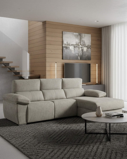 Sofá Chaiselongue Letti Plata