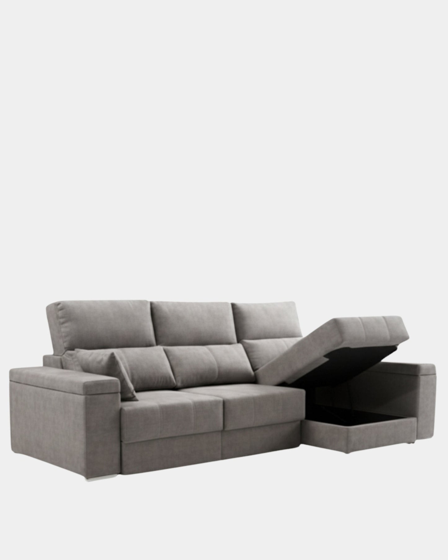 Sofá Chaiselongue Amare Salvador gris