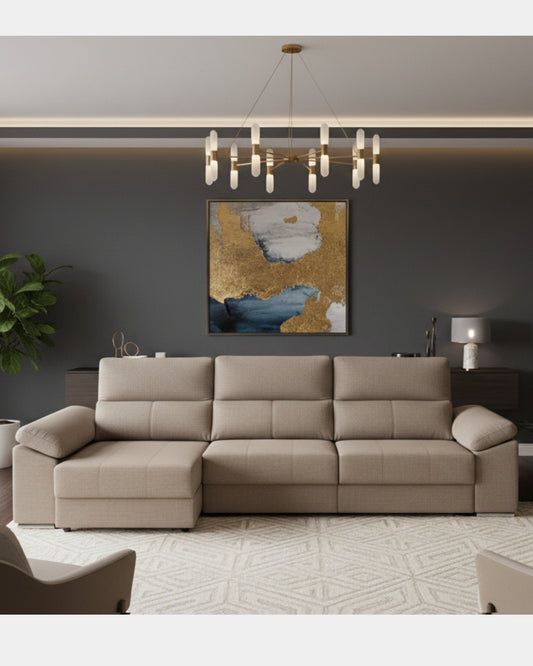 Sofá Chaiselongue Sove Crudo