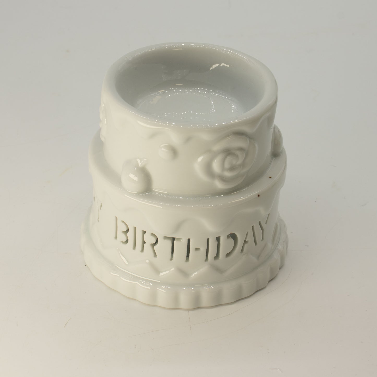 Quemador de esencias cerámica pastel cumpleaños – el regalo de aromaterapia que siempre acierta
