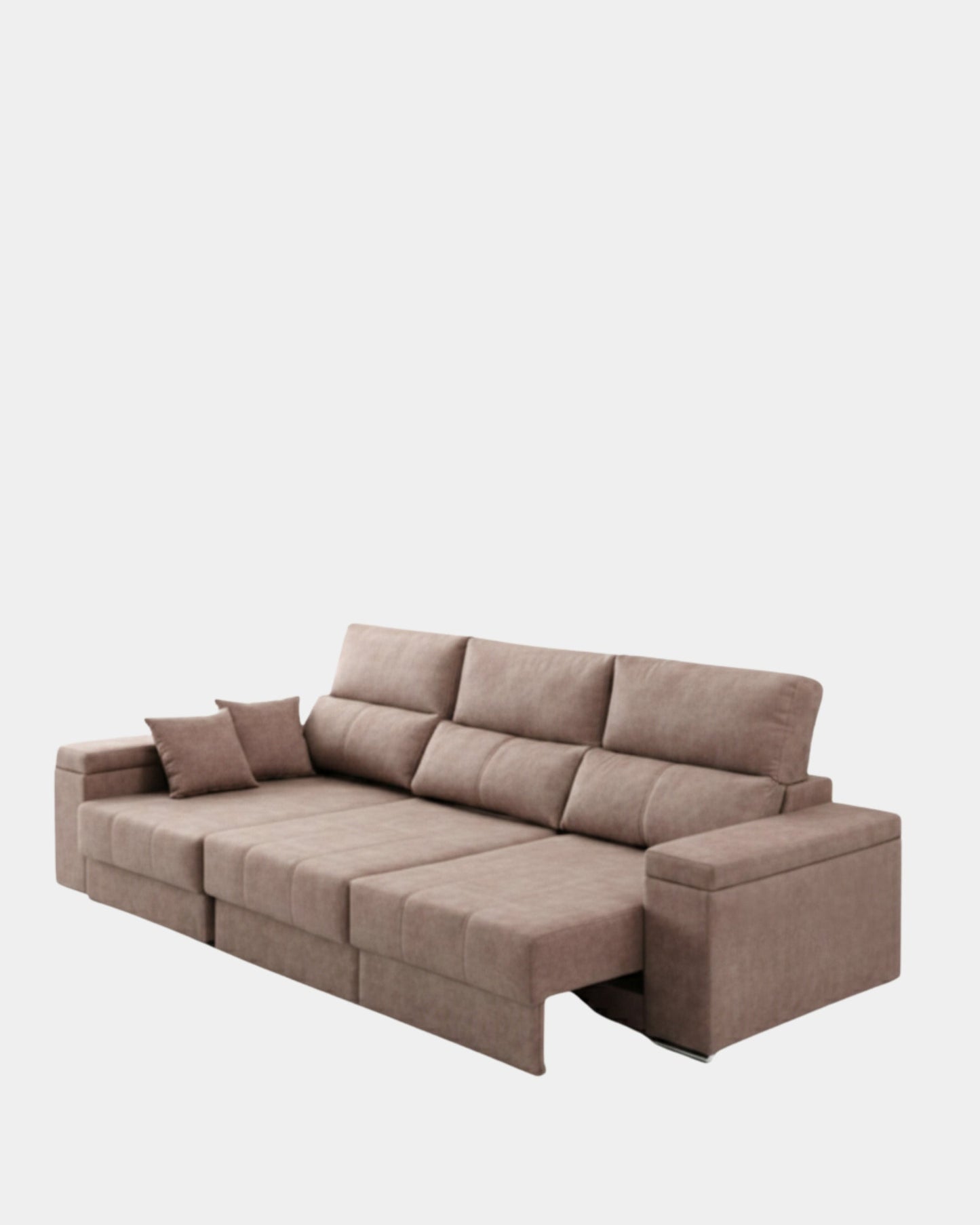 Sofá Chaiselongue Amare Salvador gris visón