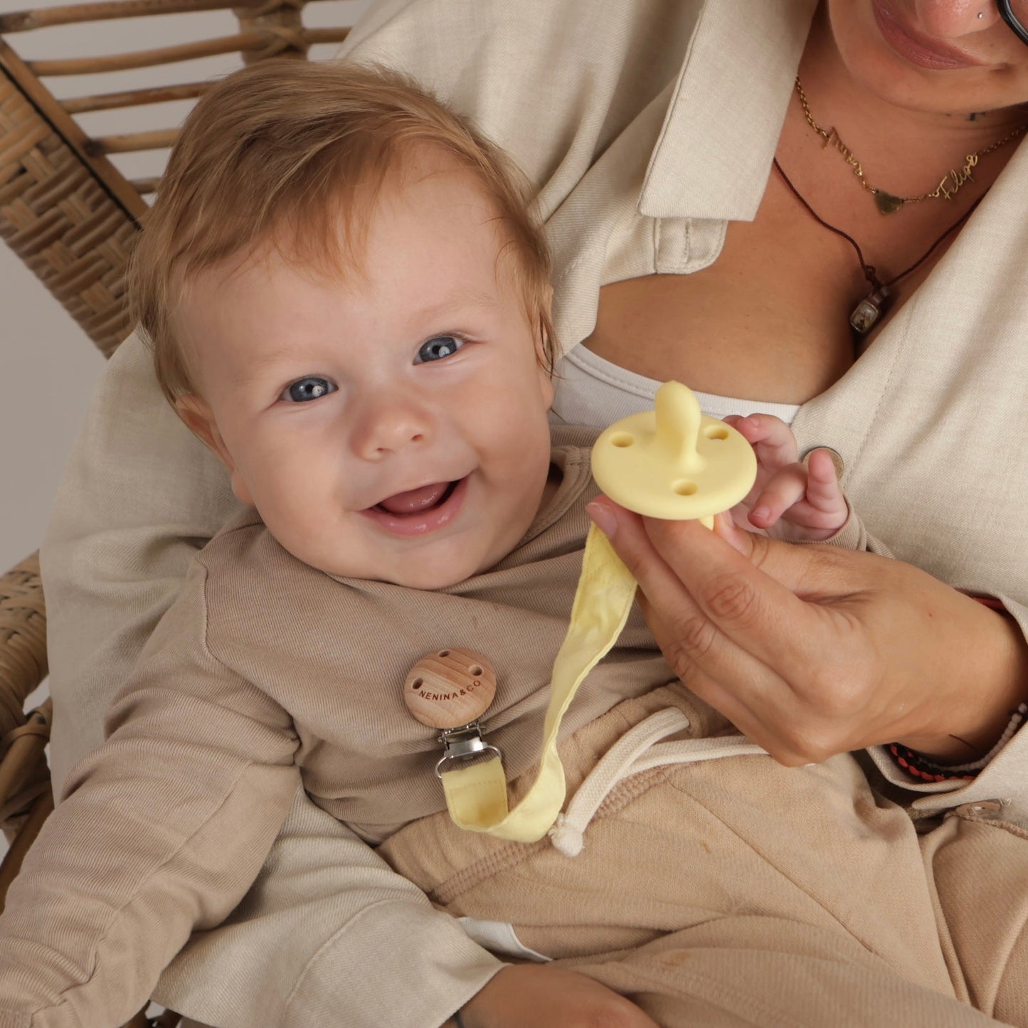 Nuevo Pack 2 Chupetes DIAMOND FS Tetina Fisiológica | Silicona Orgánica Nenina & Co