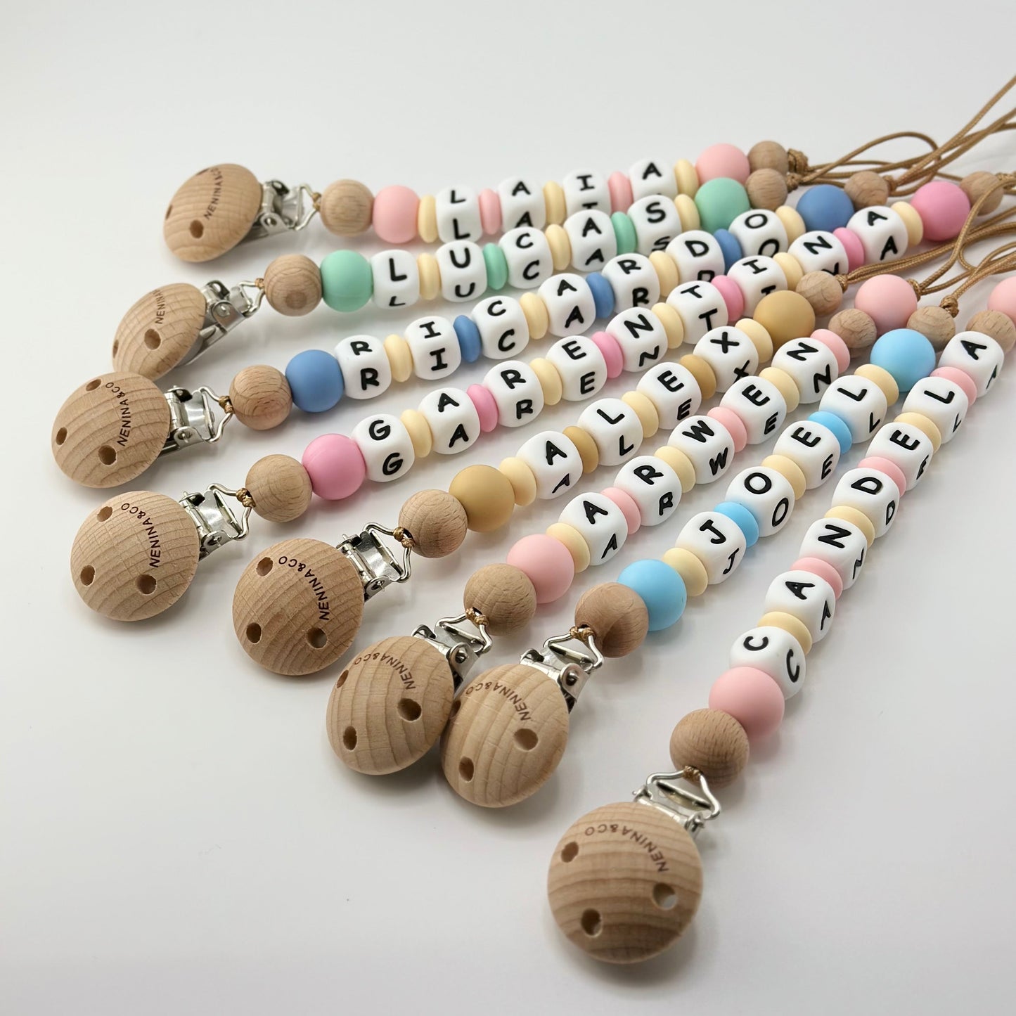 Chupetero Personalizado Blue con Nombre en Silicona Orgánica | Nenina & Co.