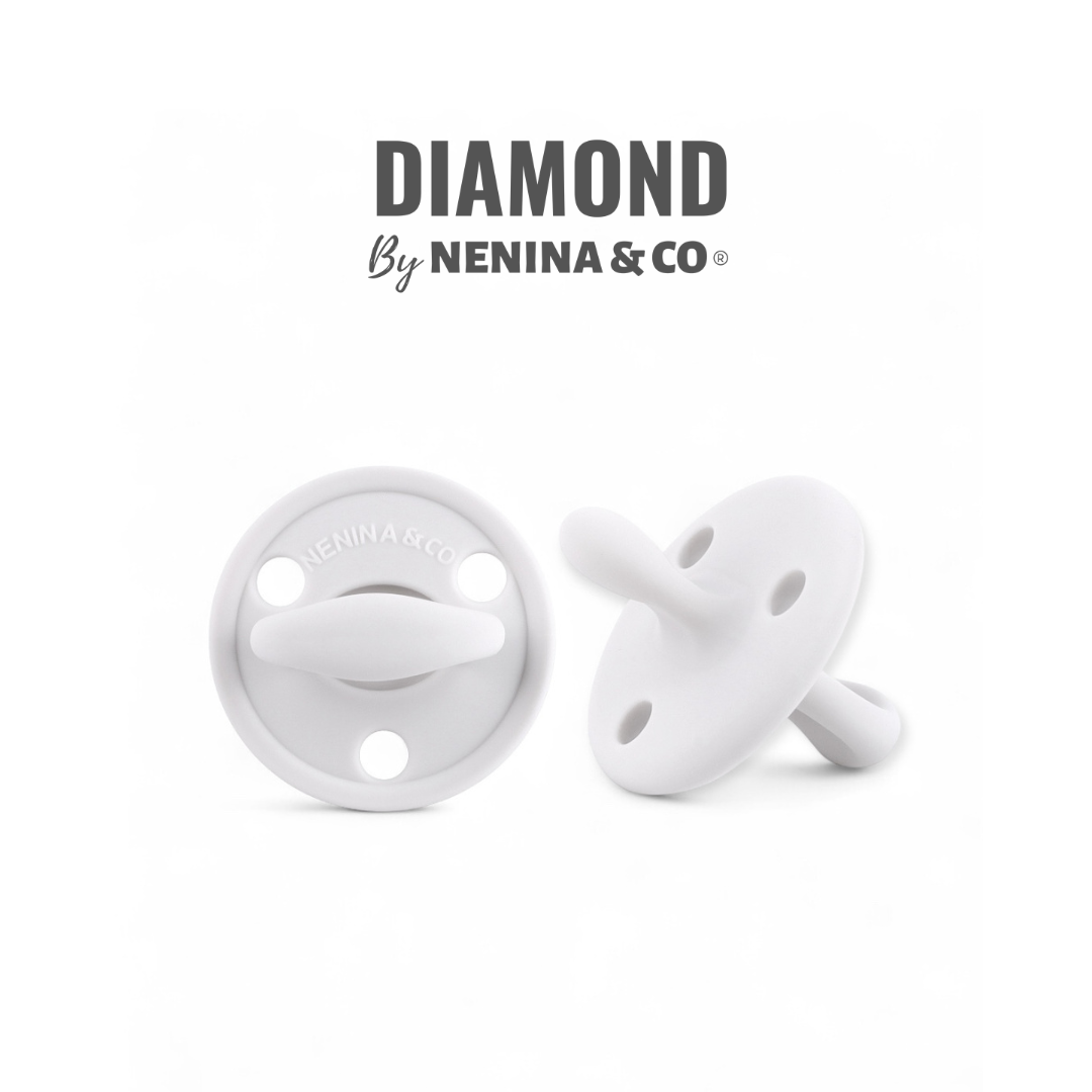 Nuevo Pack 2 Chupetes DIAMOND FS Tetina Fisiológica | Silicona Orgánica Nenina & Co