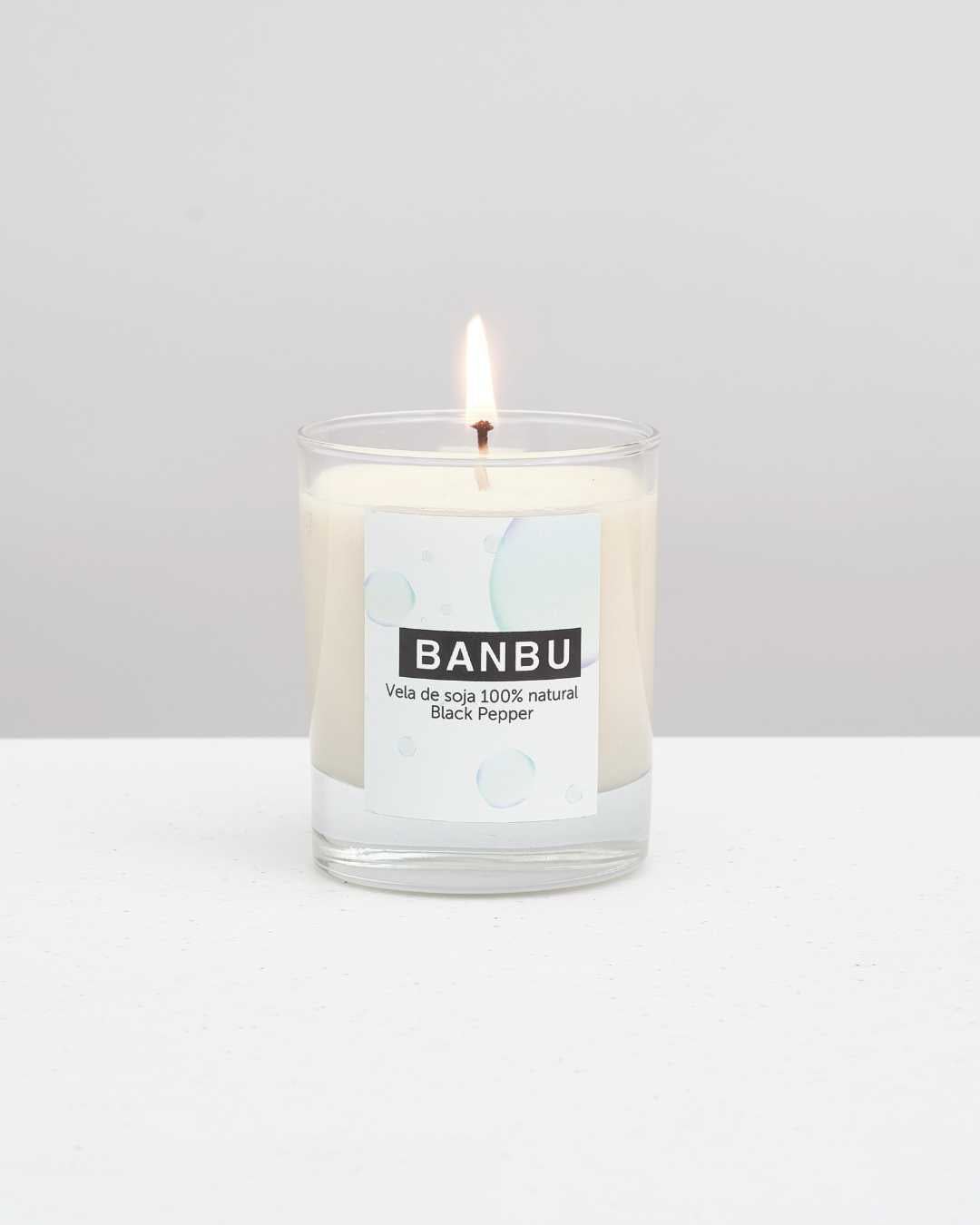 Vela de Soja Natural Aroma Black Pepper
