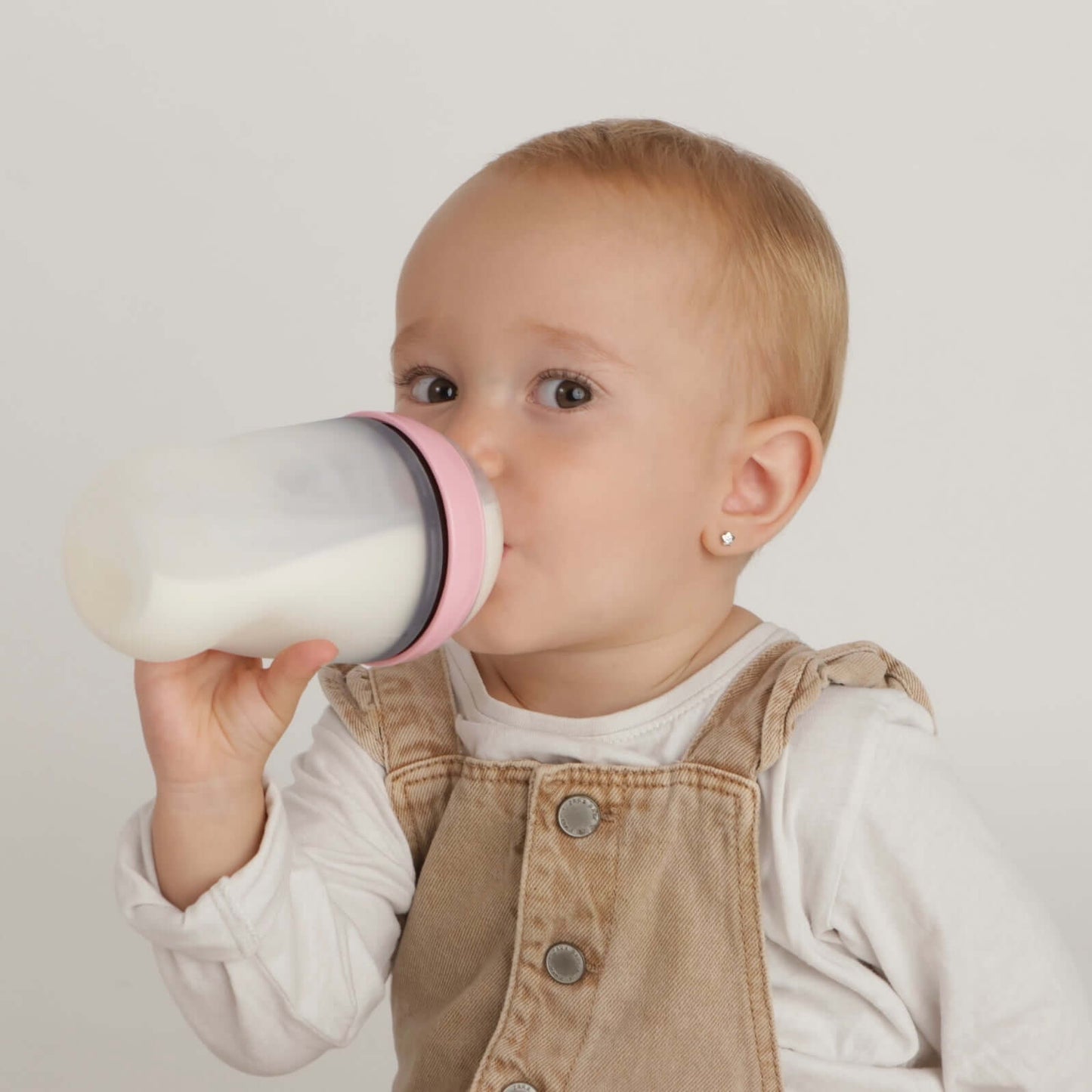 Pack Biberon flujo lento + Chupete Clásico + 2 Chupeteros de algodon orgánico Nenina & Co