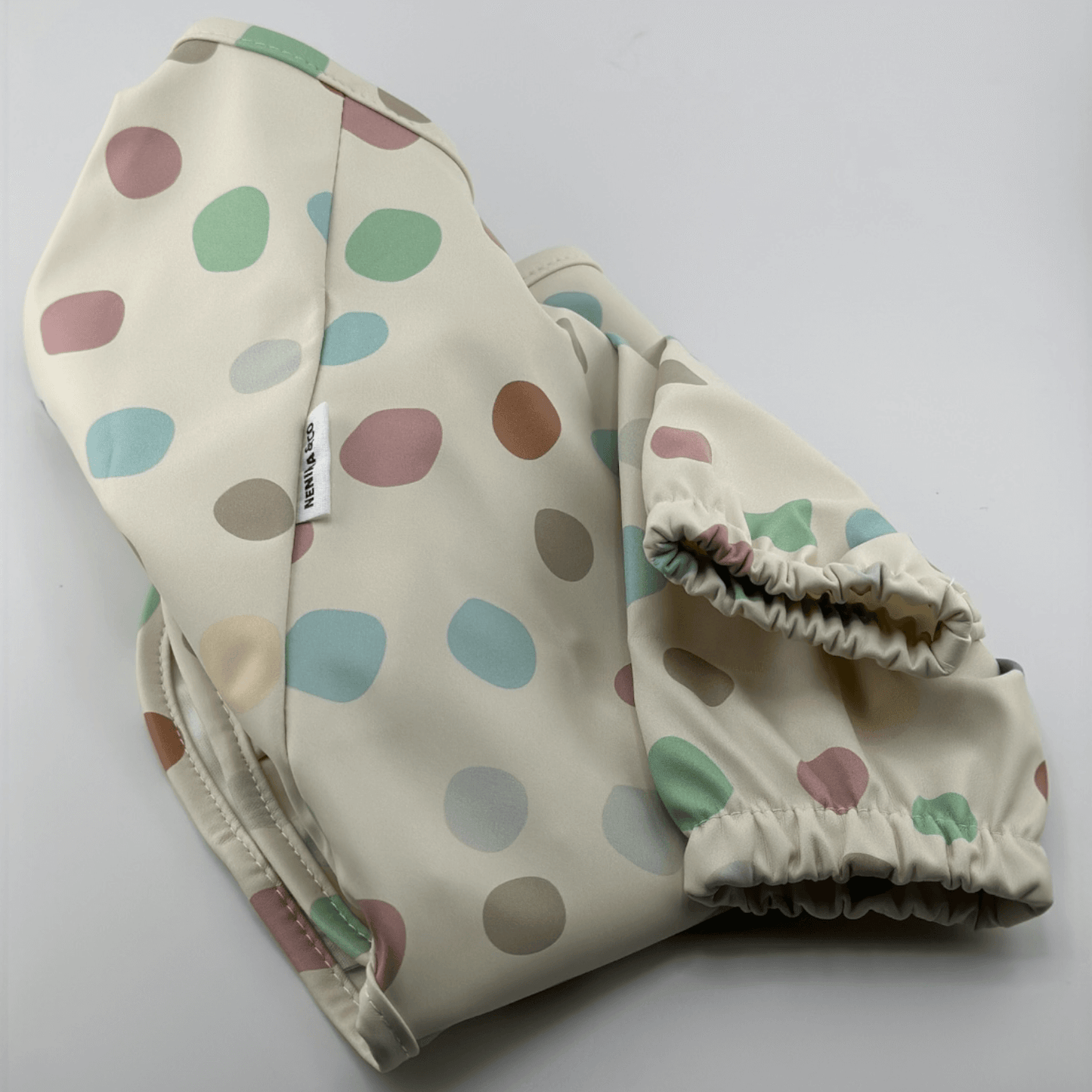 Babero con manga impermeable  Funny Polka Dots Nenina & Co