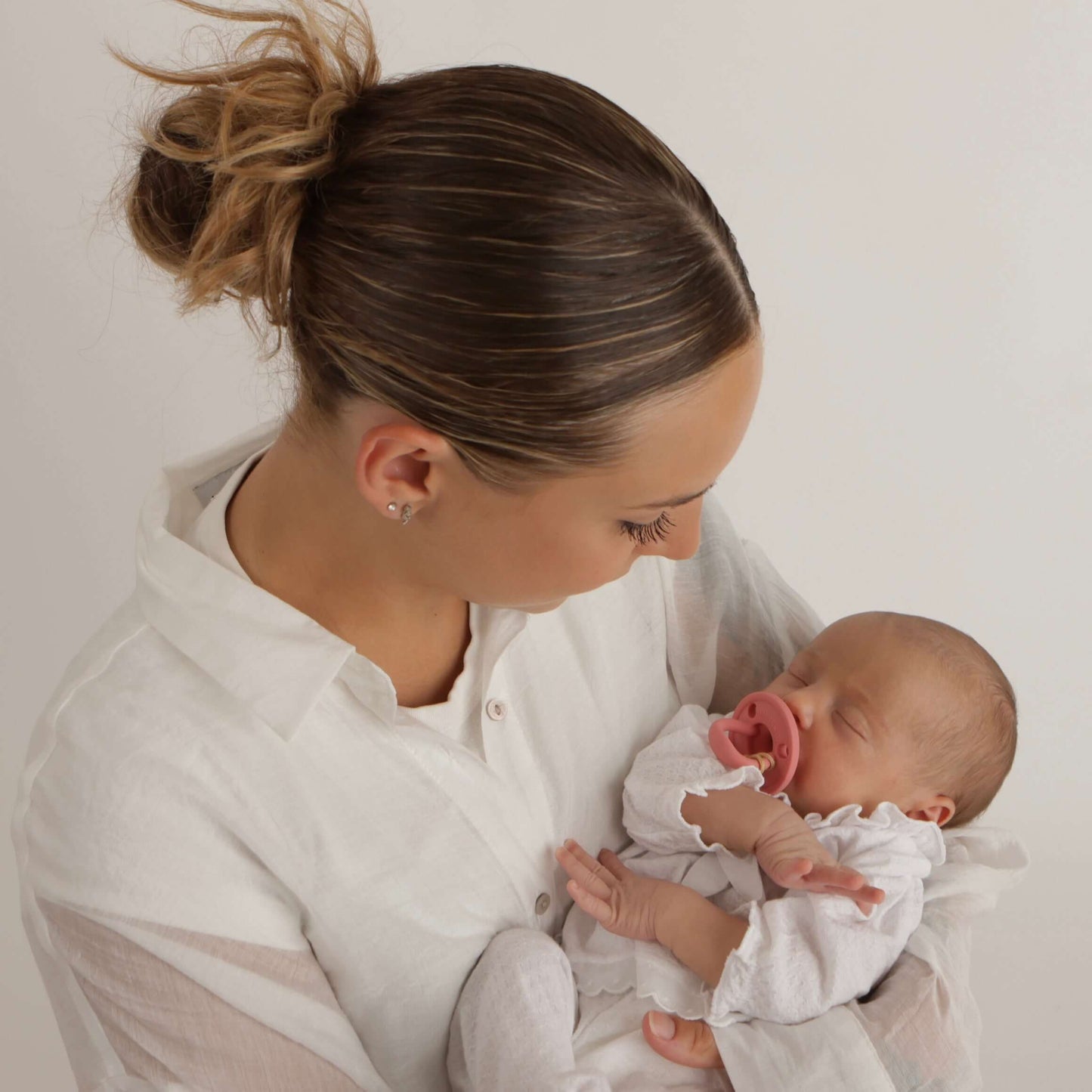 Kit 2 Chupetes Clásicos para Bebé Rosa y Celeste | Silicona Orgánica Nenina & Co