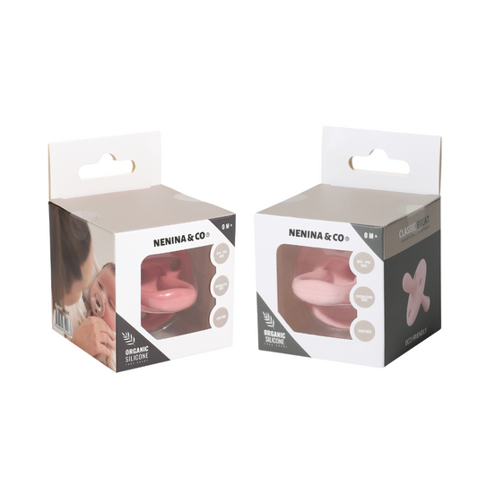 Biberon Maternal + 2 Chupetes CLÁSICOS Nenina & Co