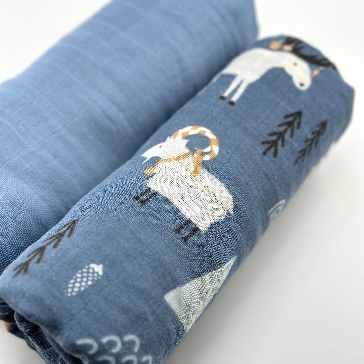 Pack 2 Muselinas Blue + Cabrita 70% Bamboo +30 % Algodón Nenina & Co