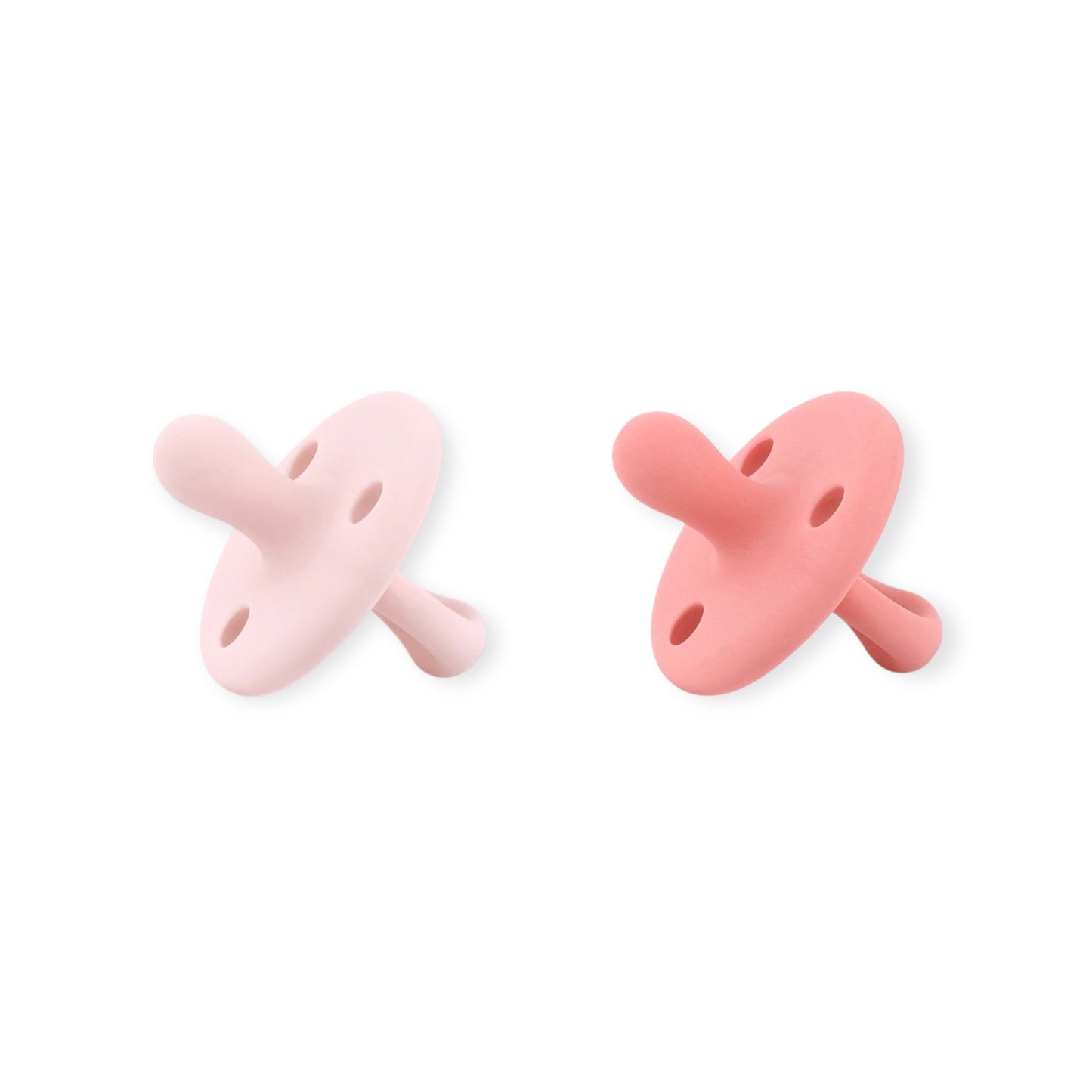 Kit Nenina & Co Rosa pálido + Rosa| 2 Chupetes + 2 Chupeteros + Guardachupete