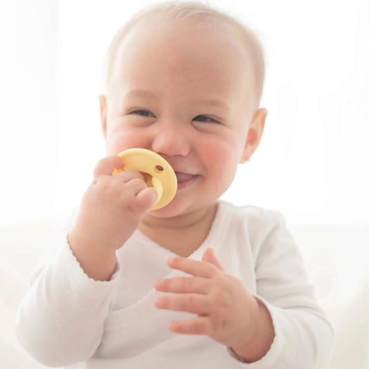 Chupete DIAMOND By Nenina & Co Amarillo Y Rosa pálido | Silicona Orgánica para Bebé +12 Meses