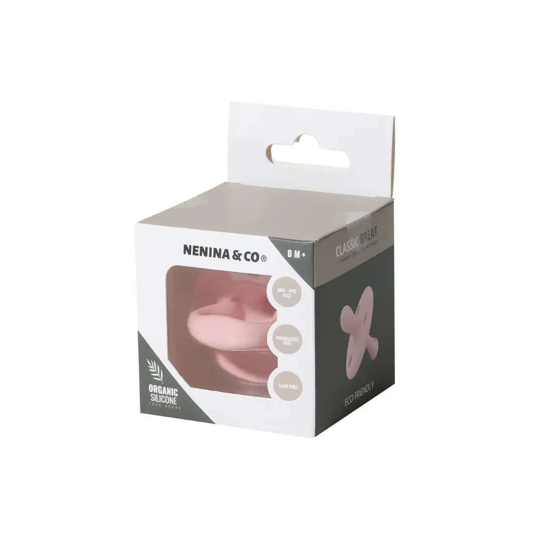 Kit Nenina & Co Rosa pálido + Rosa| 2 Chupetes + 2 Chupeteros + Guardachupete