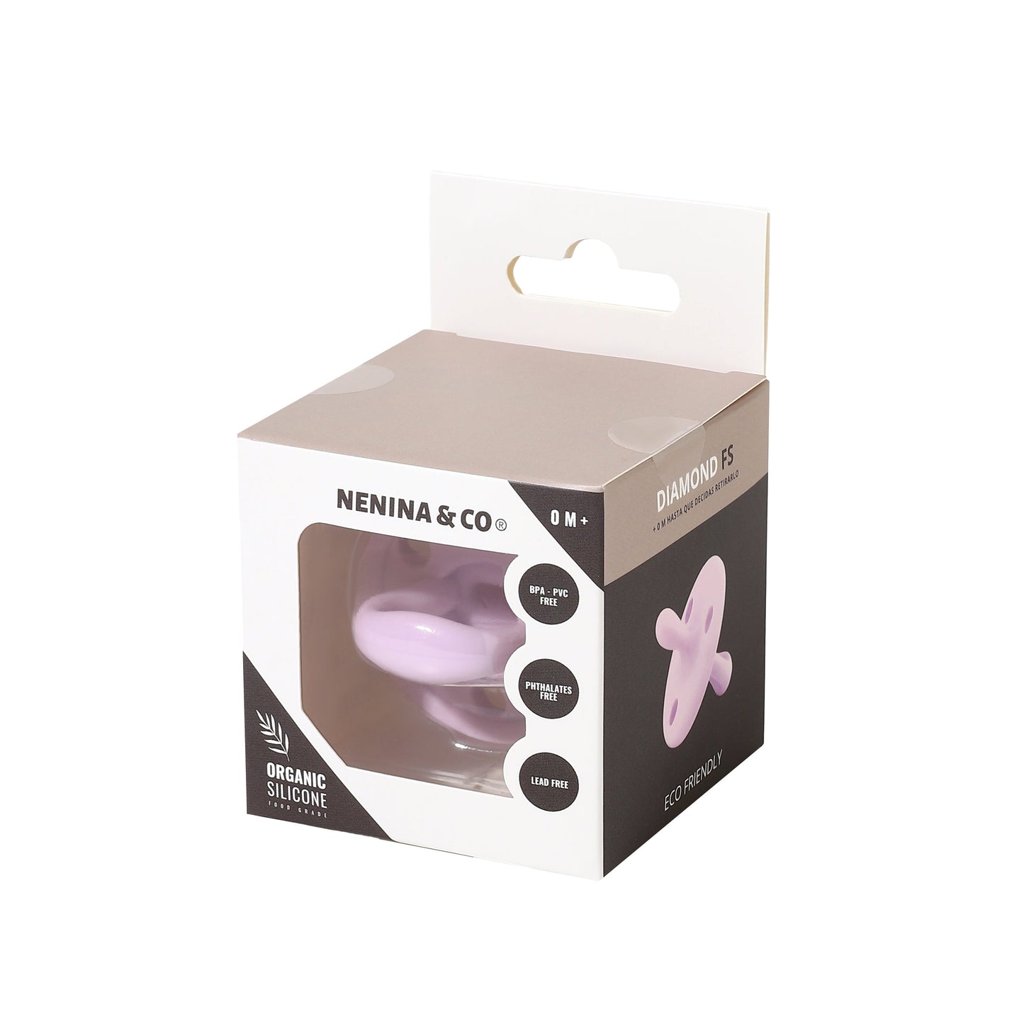 Nuevo Pack 2 Chupetes DIAMOND FS Tetina Fisiológica | Silicona Orgánica Nenina & Co