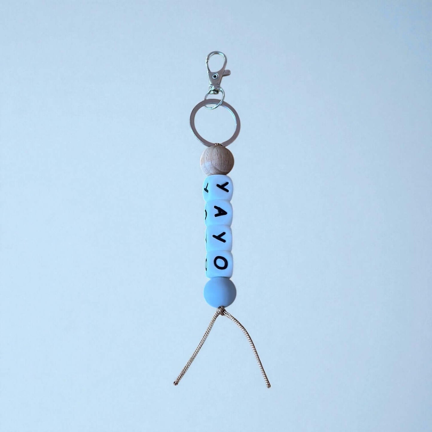 Llavero Gris  personalizado Nenina & Co