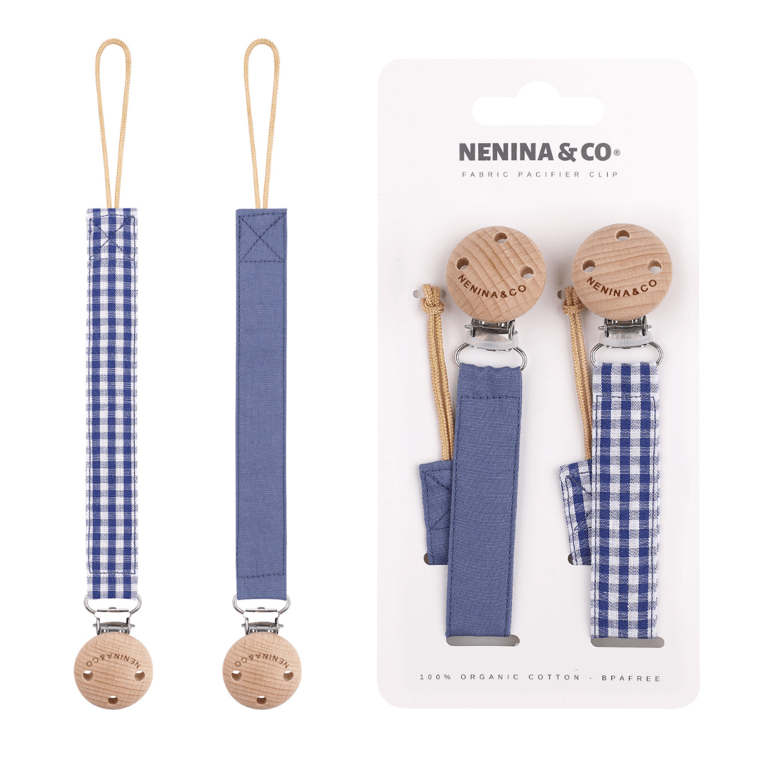 Chupetero Pack x 2 DIAMOND Blue + Vichy By Nenina & Co