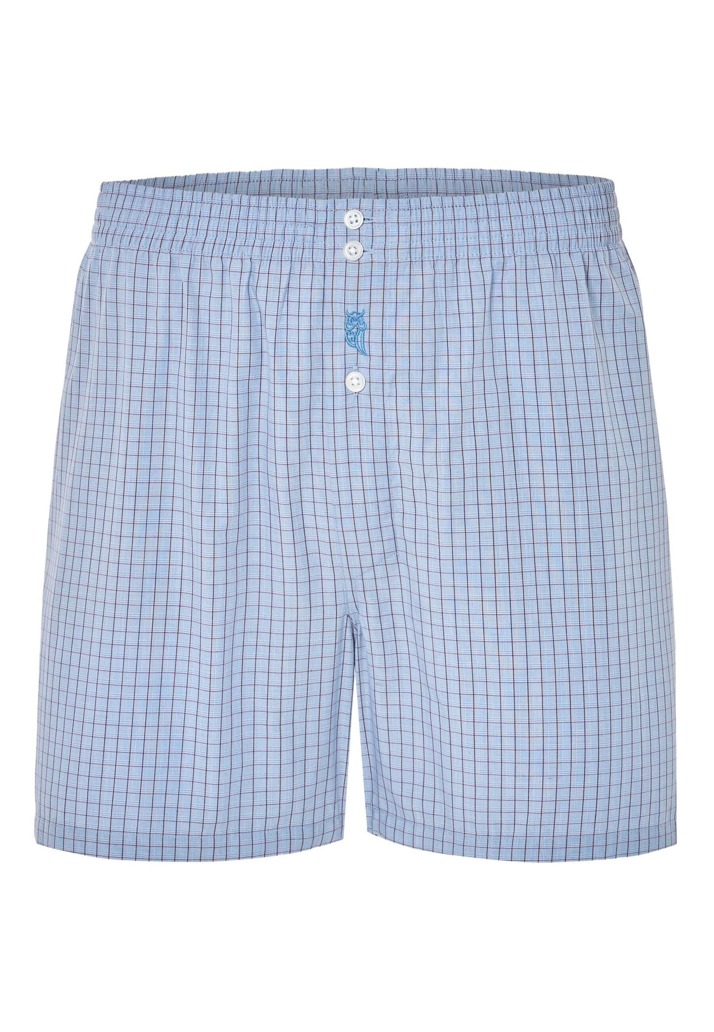 Calzoncillo Bóxer Hombre Premium Tela Cuadros - Azul 6104_30