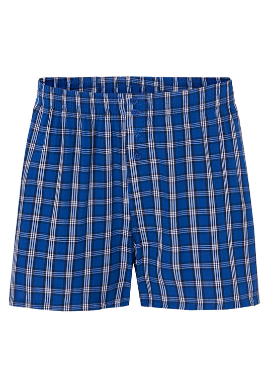 Calzoncillo Bóxer Hombre Algodón Tela Cuadros - Azul 6312_33
