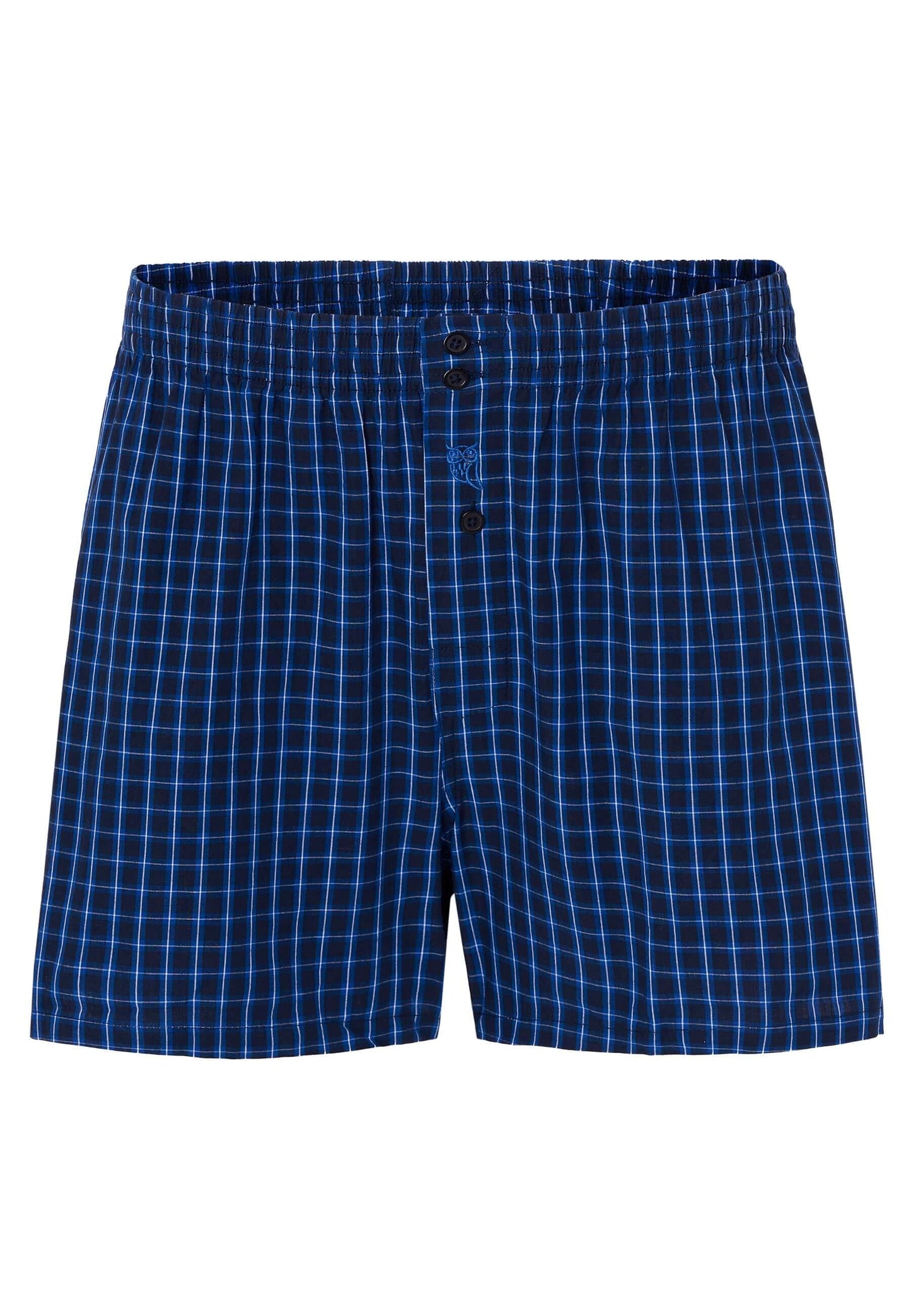 Calzoncillo Bóxer Hombre Algodón Tela Cuadros - Azul 6313_39