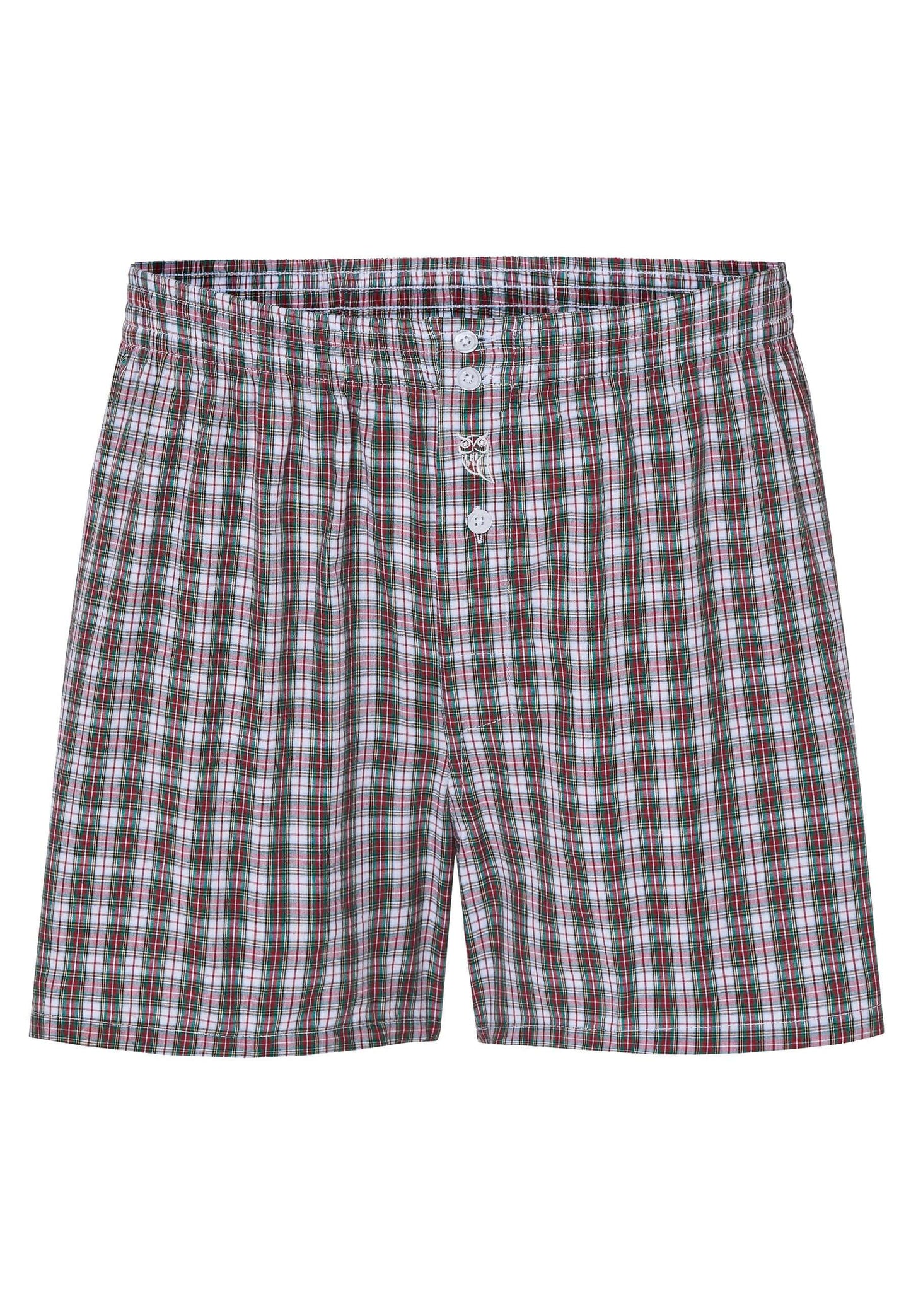 Calzoncillo Bóxer Hombre Algodón Tela Cuadros - Verde 6316_40