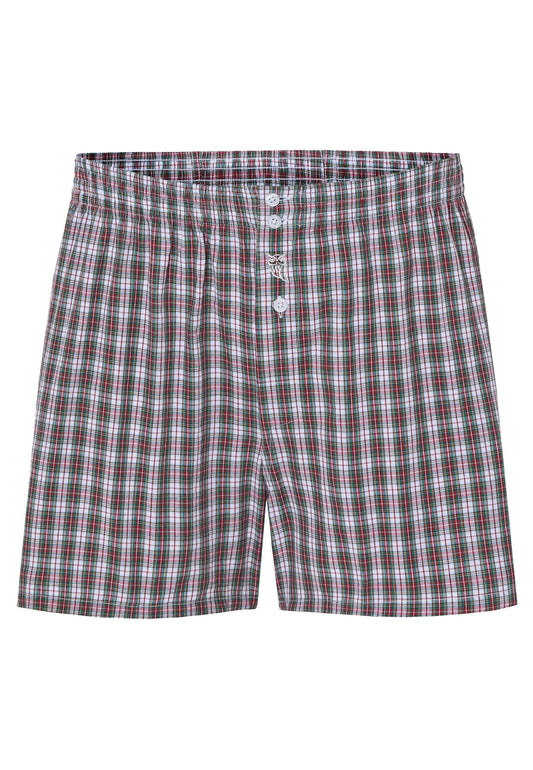 Calzoncillo Bóxer Hombre Algodón Tela Cuadros - Verde 6316_40