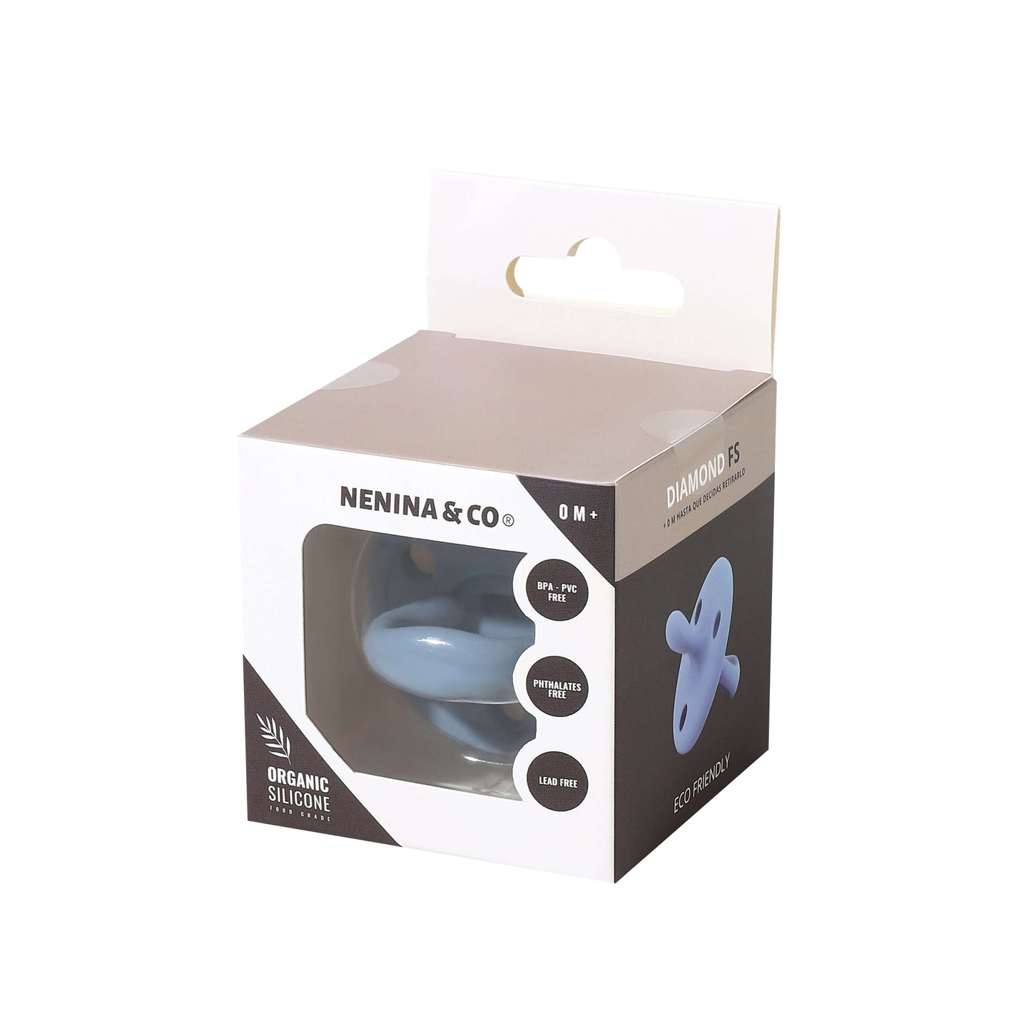 Nuevo Pack 2 Chupetes DIAMOND FS Tetina Fisiológica | Silicona Orgánica Nenina & Co