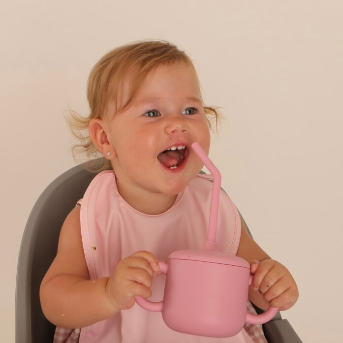 Babero con manga impermeable Funny Polka Dots + Babero corto Nenina & Co