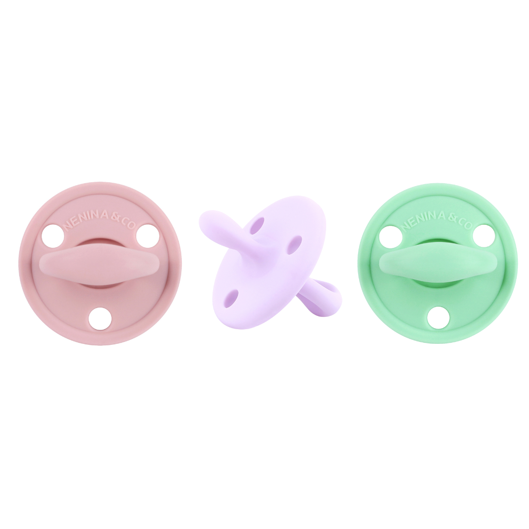 Chupete DIAMOND By Nenina & Co Rosa Pálido, Lila y Mint