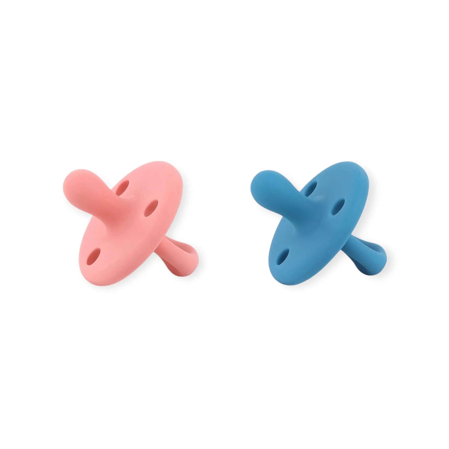 Kit 2 Chupetes Clásicos para Bebé Rosa y Blue | Silicona Orgánica Nenina & Co