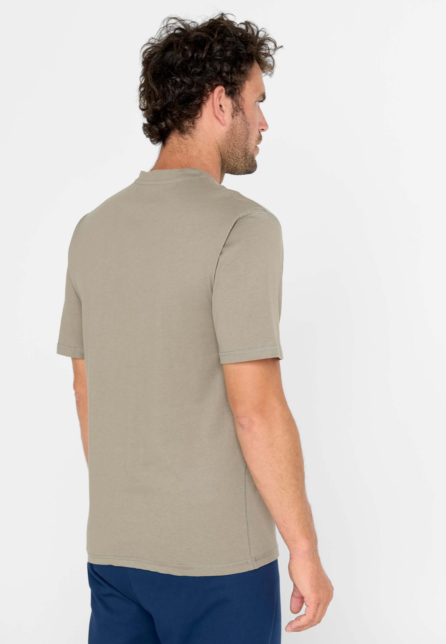 Camiseta Pijama Hombre Manga Corta Tapeta Algodón Lisa - Verde 7607_40