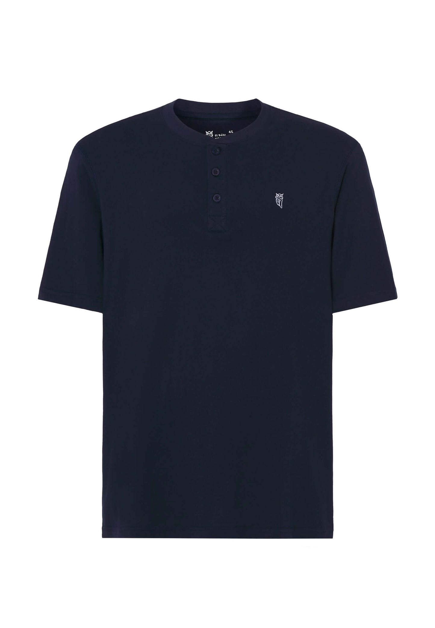 Camiseta Pijama Hombre Manga Corta Tapeta Algodón Lisa - Azul 7628_39