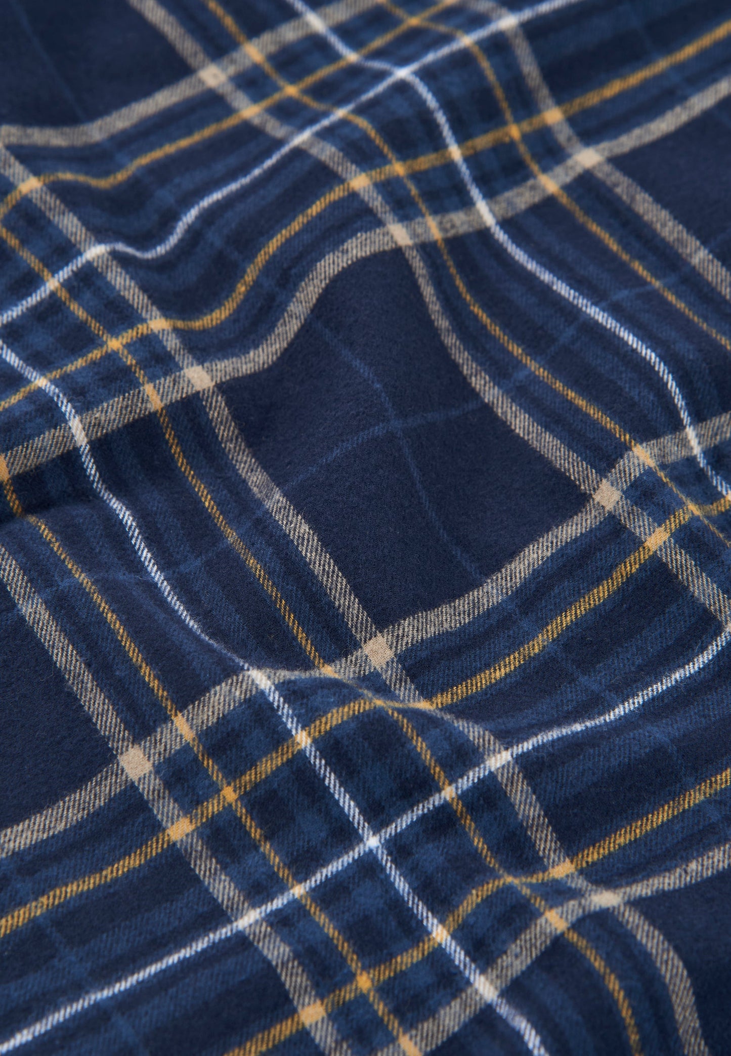 Pantalón Pijama Hombre Invierno Premium Algodón Franela Cuadros - Azul 8895_39