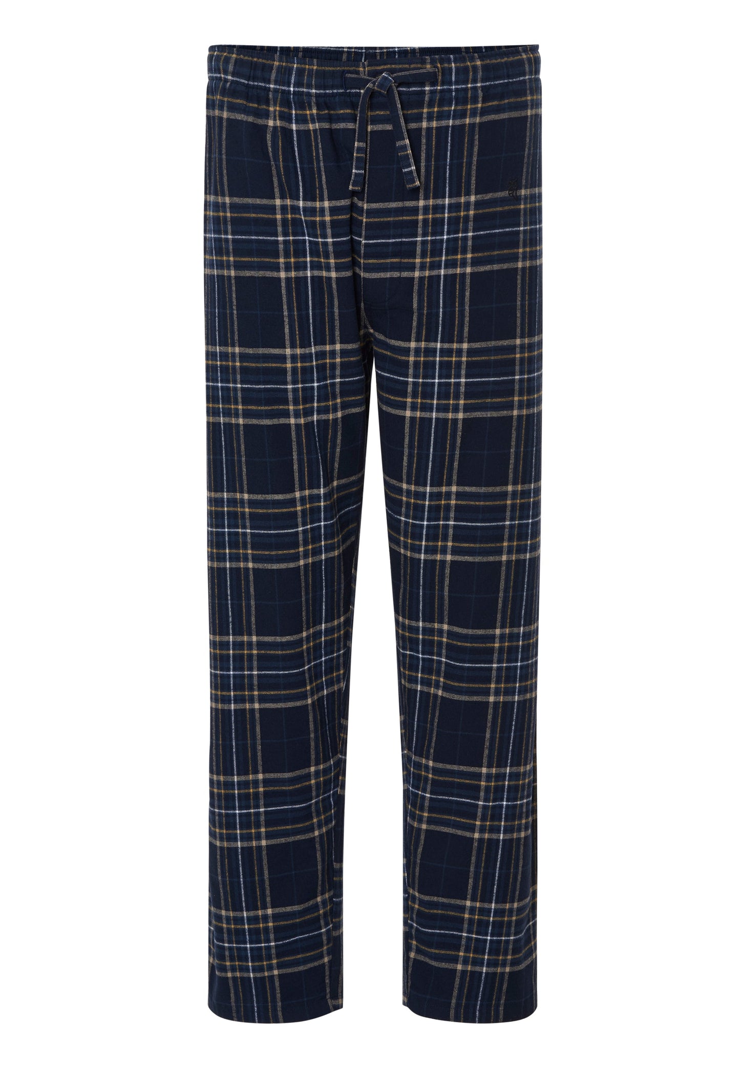 Pantalón Pijama Hombre Invierno Premium Algodón Franela Cuadros - Azul 8895_39