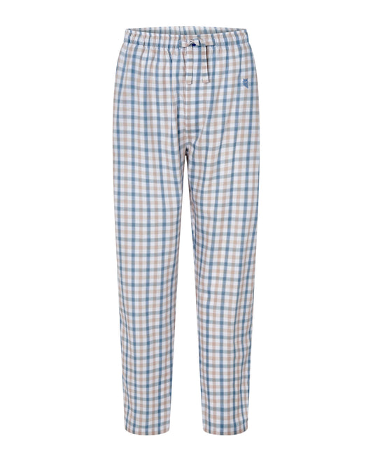Pantalón Pijama Hombre Largo Algodón Popelín Cuadros - Verde 8920_44