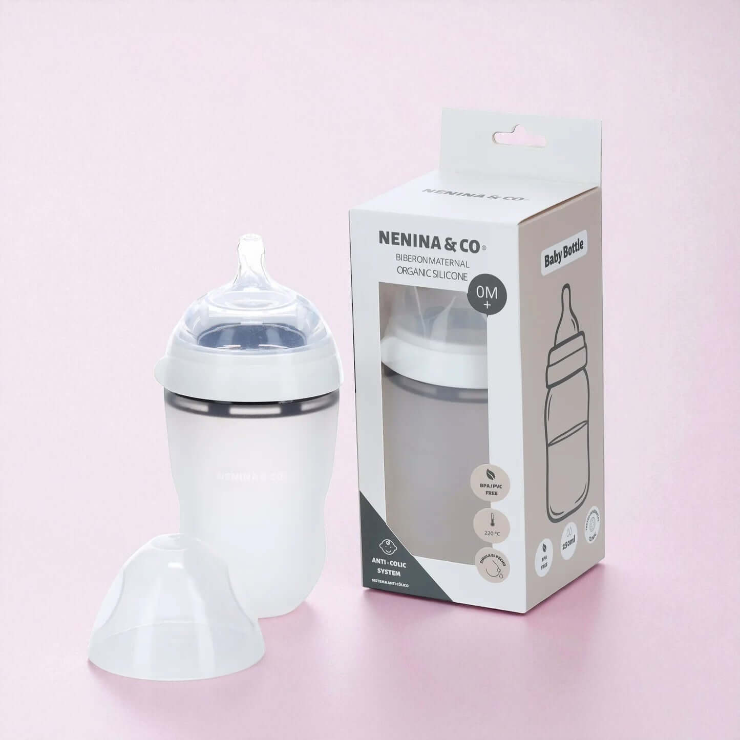 Biberon de silicona como el pecho de mamá Nenina & Co
