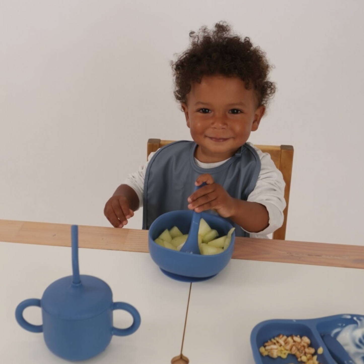 Babero Shaded Blue Nenina & Co