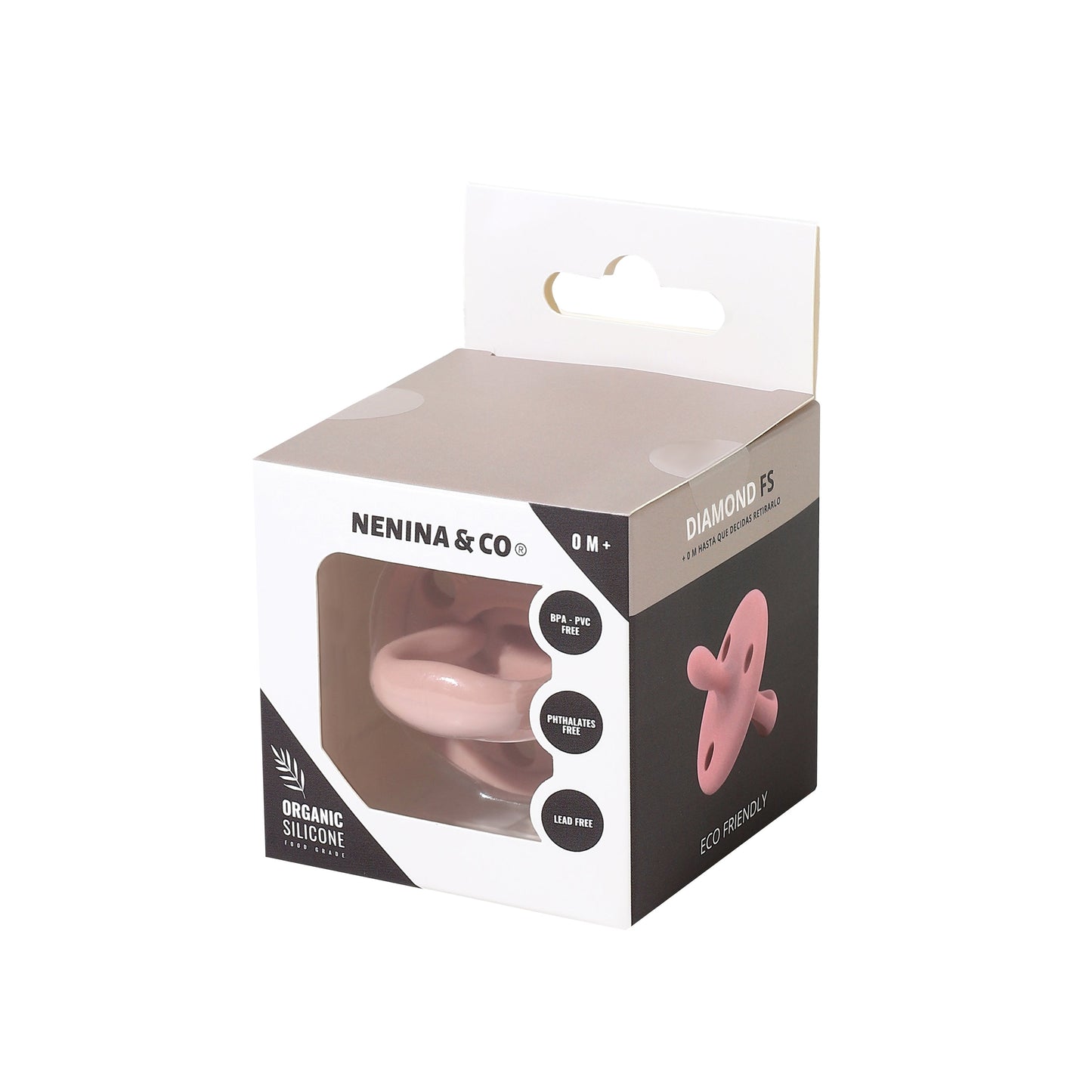 Nuevo Pack 2 Chupetes DIAMOND FS Tetina Fisiológica | Silicona Orgánica Nenina & Co