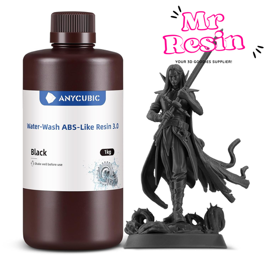 Resina ABS-like 3.0 lavable al agua 1kg para impresora 3D LCD DLP