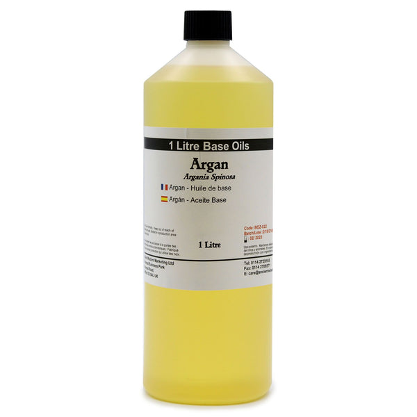 Aceite base de argán 100% puro, 1 litro – origen Marruecos – Ornare Living